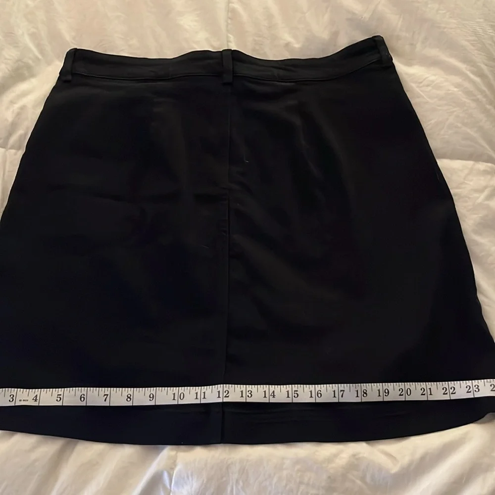 Everlane Black A-Line Patch Pocket Mini Skirt 16 - Picture 9 of 11